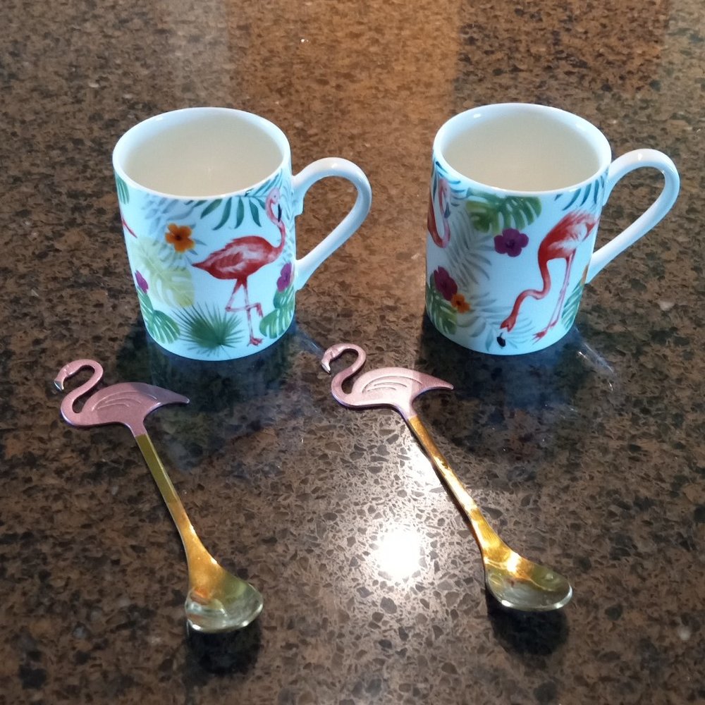 Harvest Green Studio Espresso Cups and Spoons Set